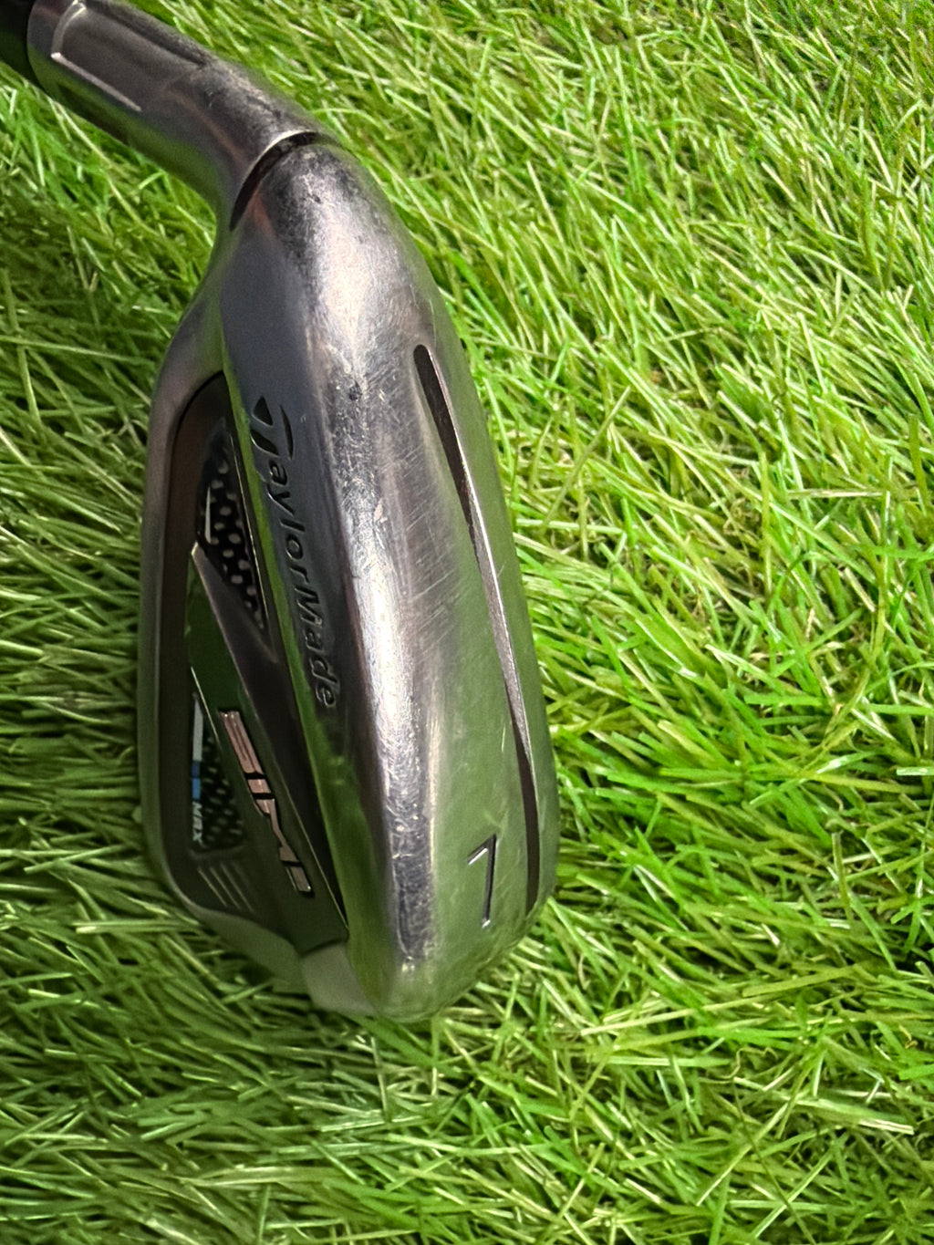 Taylormade SIM2 Max 7 Iron LH KBS Max MT 85 Stiff Flex 37.25”