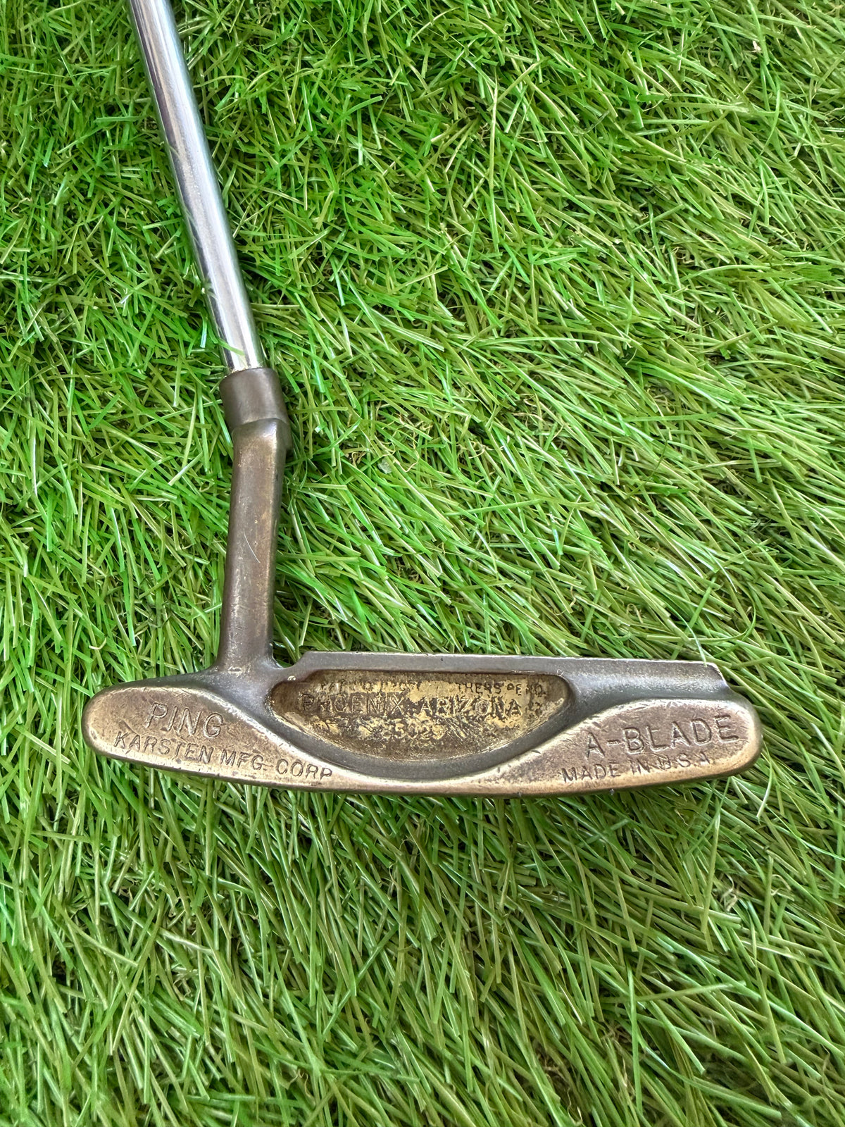 Vintage Ping A-Blade Putter RH Leather Grip 34.5"