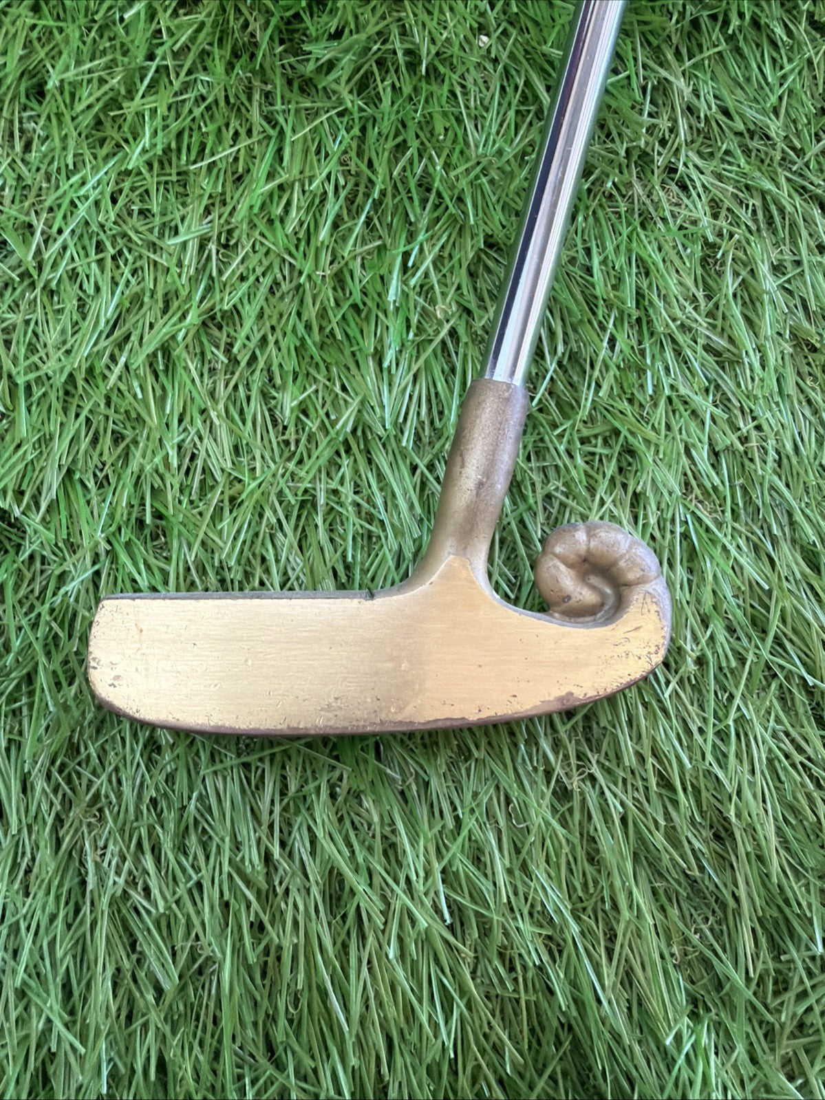 Vintage RAM Horned 650 Brass Putter RH True Temper Shaft 35.5"