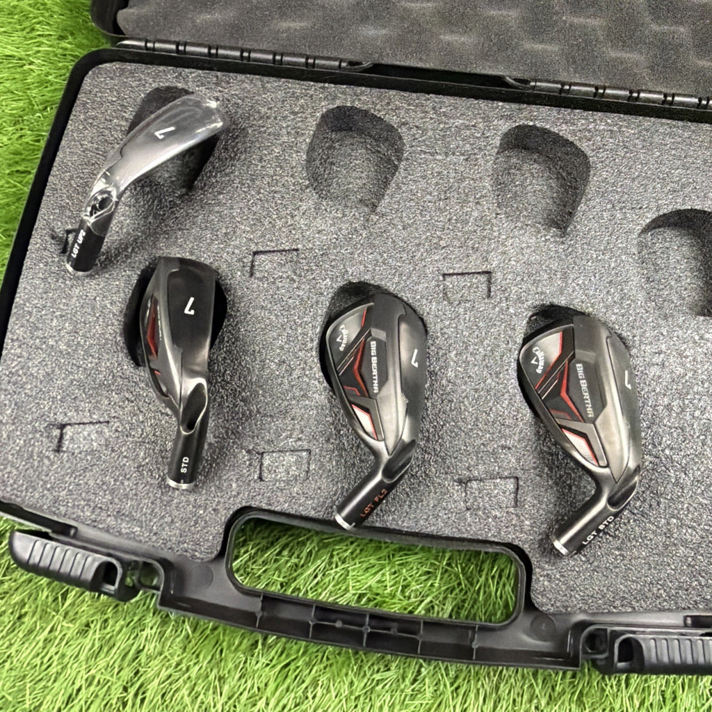 2023 Callaway Big Bertha 7 Iron Fitting/Demo Head Set RH w/ Case (4 club heads)