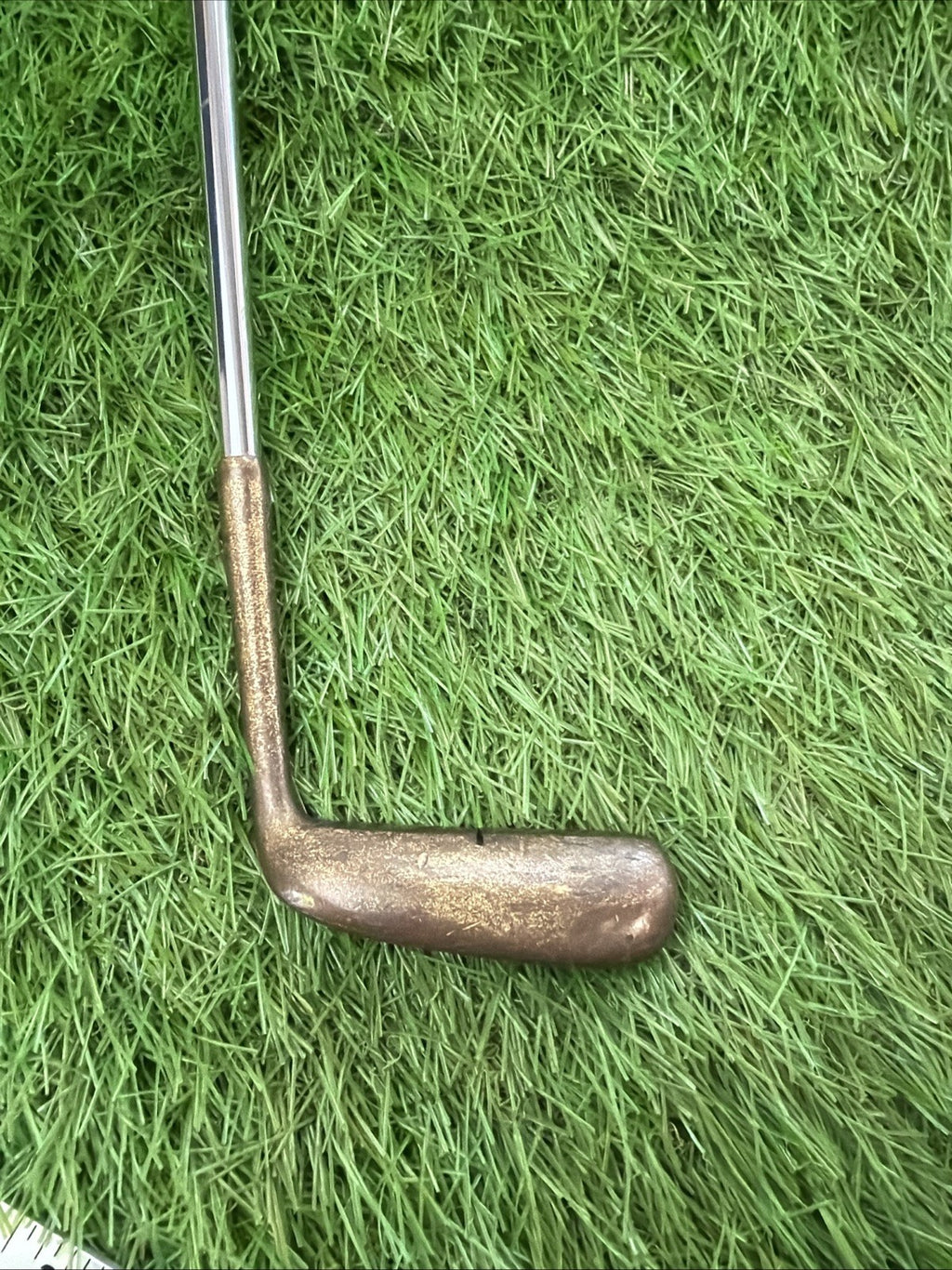 Vintage Axaline Brass Putter RH Steel Shaft 35.5"