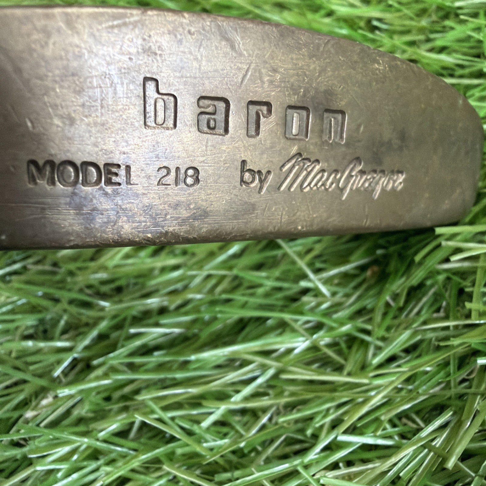 Vintage MacGregor Baron Model 218 Putter LH Steel Shaft 35.5"