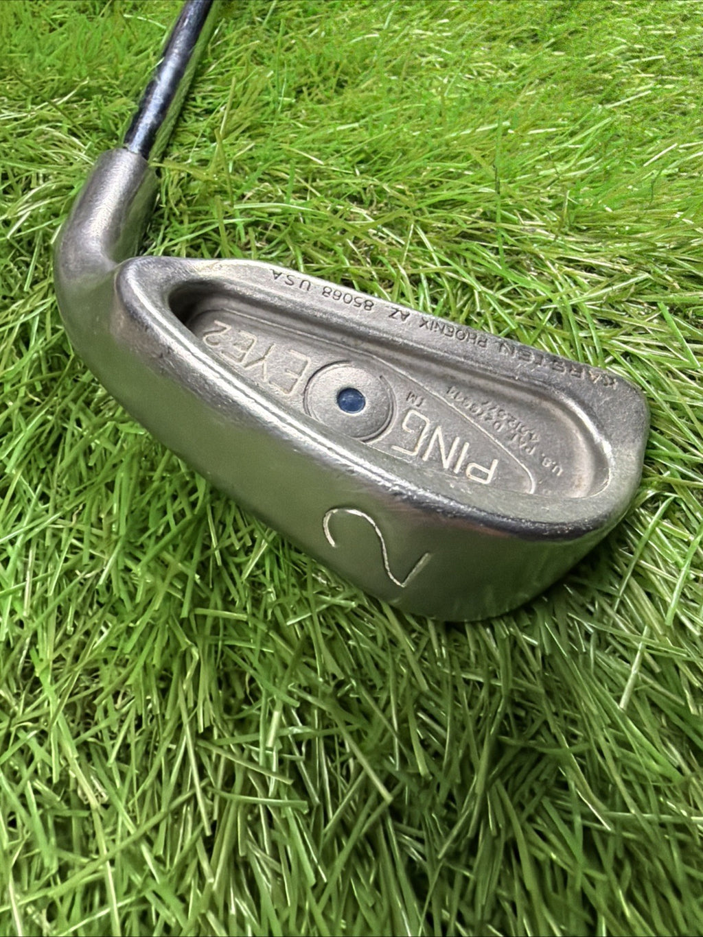 Ping Eye 2 2 Iron Blue Dot RH Dyanmic Gold X100 Extra Stiff Flex Shaft 39.5"