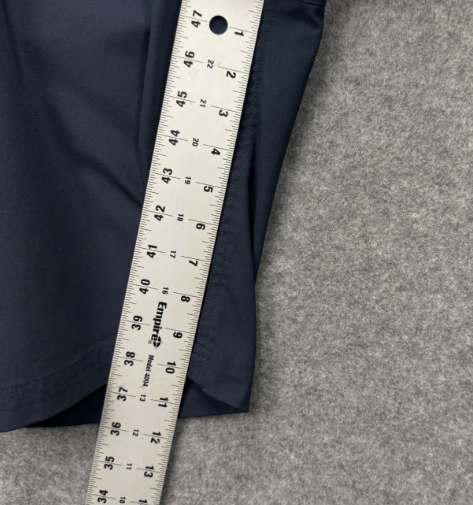Lululemon Mens Commission Shorts Navy Blue Golf Chino 9 Inch Inseam Size 34