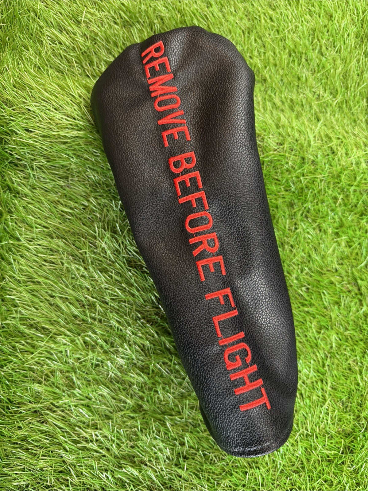 Driver Headcover Remove Before Flight Black