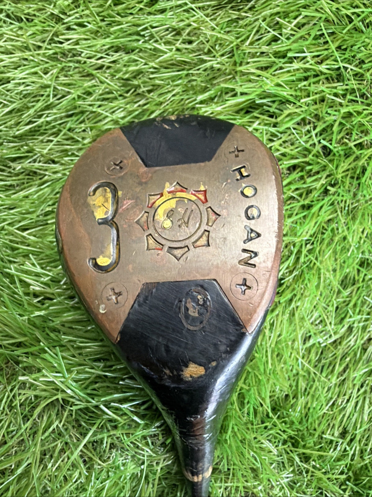 Vintage Hogan 3 Wood RH Steel Shaft 42.5" Original Grip