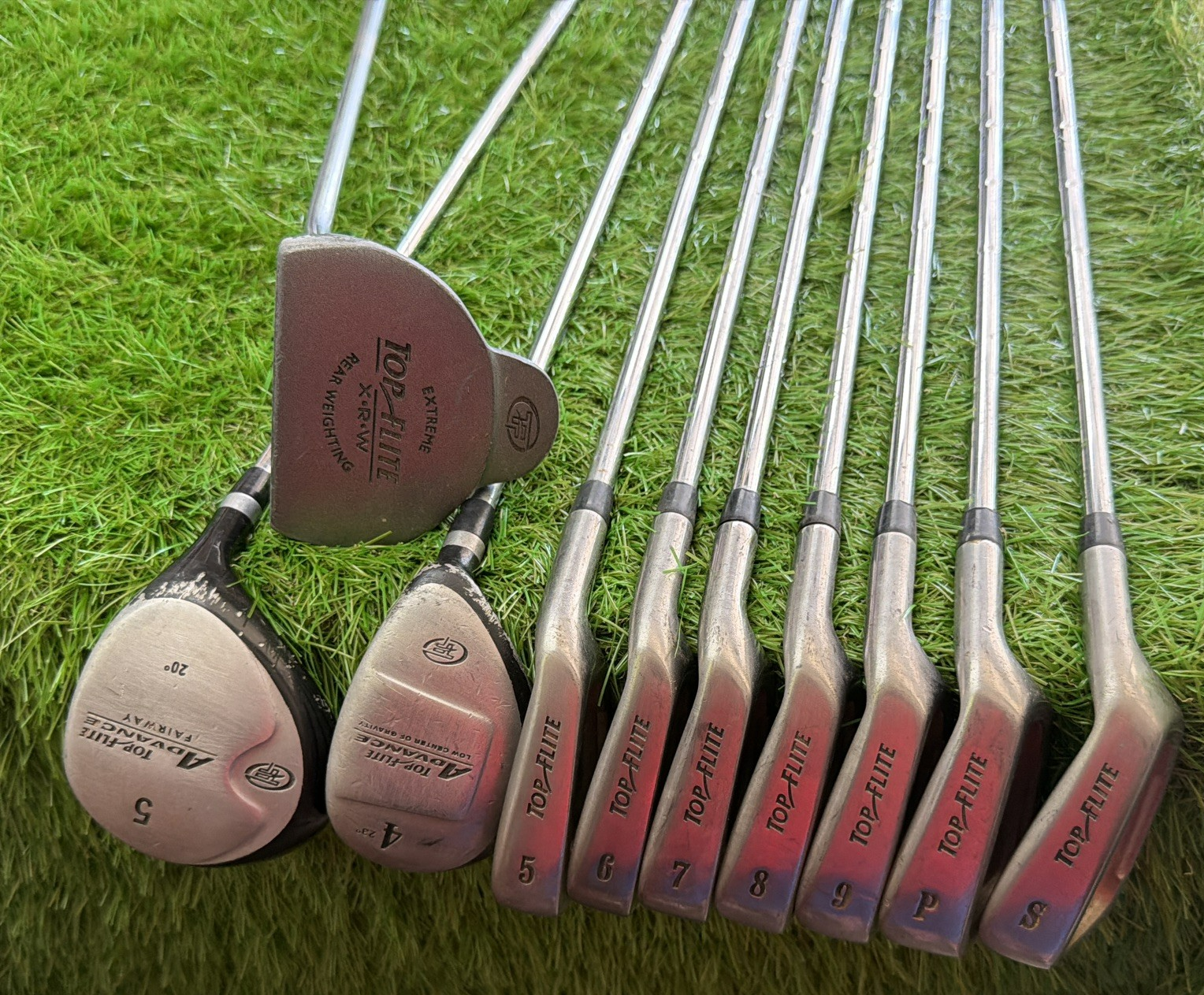 Top Flight Advance Golf Set (5i-9i, PW, SW, 5w, 4H, Putter) RH Medium Flex