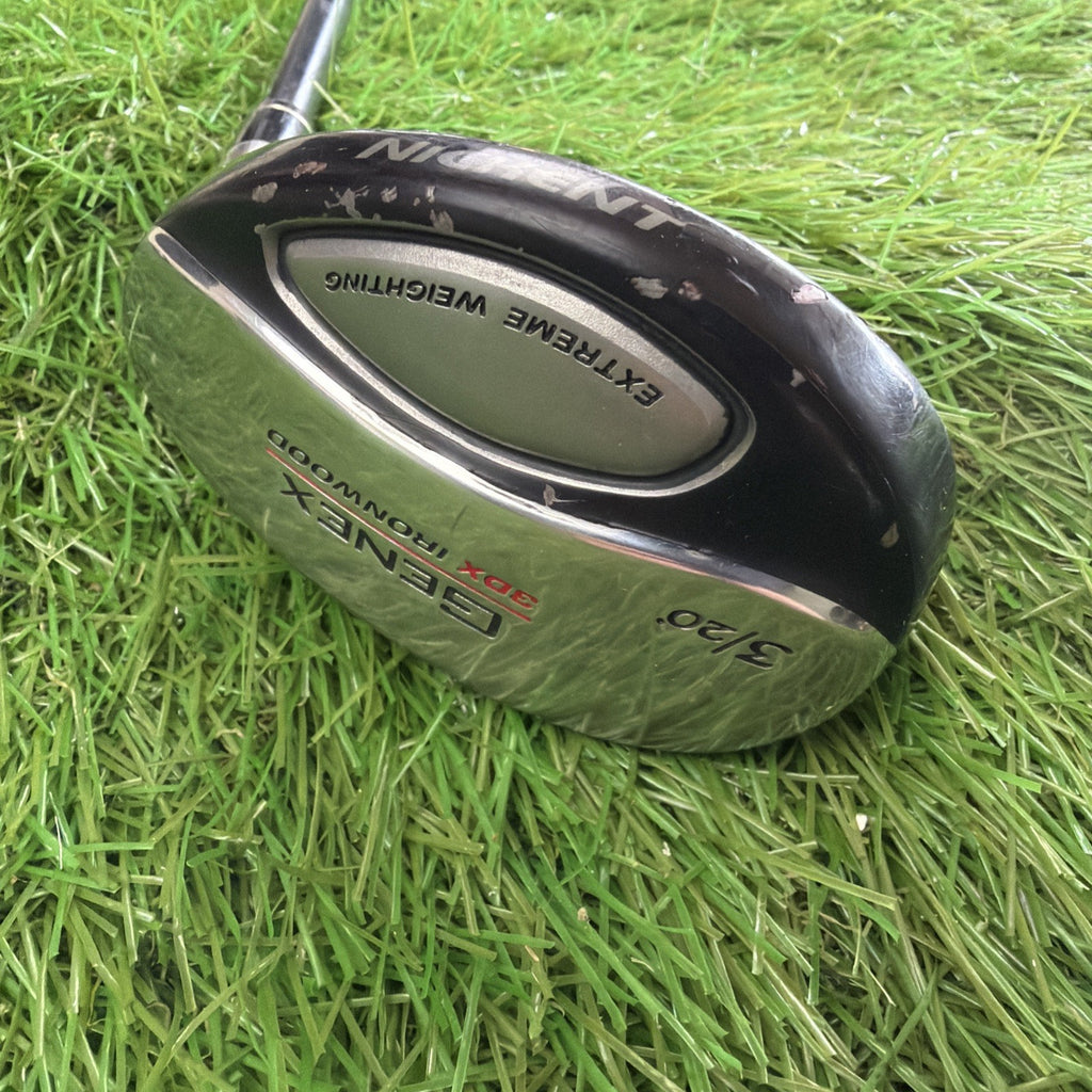 Nickent Genex 3DX Ironwood 20° 3 Hybrid RH Speed Rated 75 Regular Flex Shaft 40"