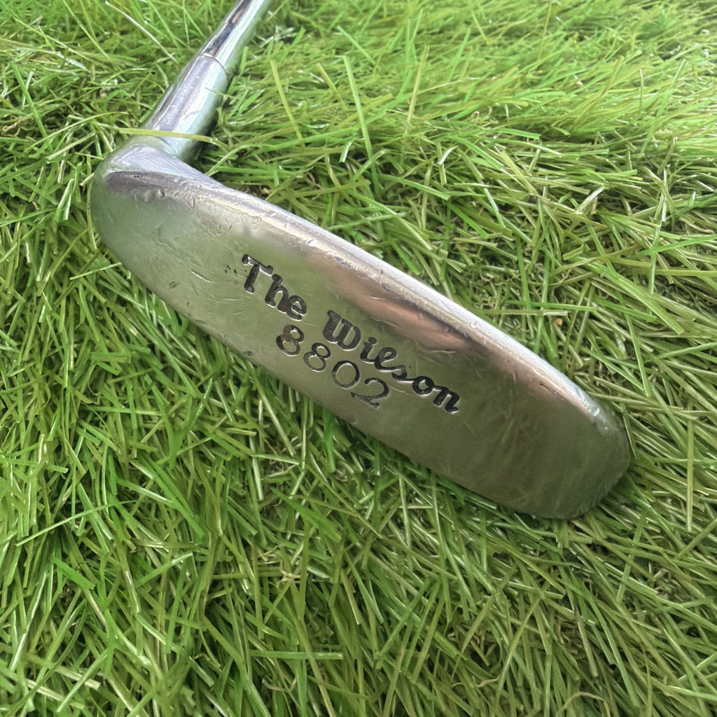 The Wilson 8802 Vintage Putter RH Steel Shaft Leather Wrap Grip 35.5"