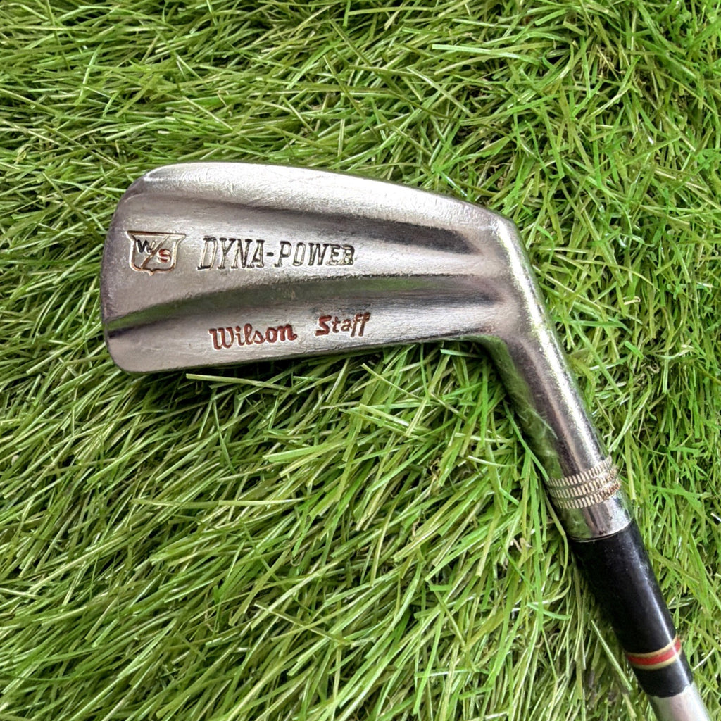 Vintage Wilson Staff Dyna Power 3 Iron RH Stiff Flex Aluminum Shaft Leather Grip