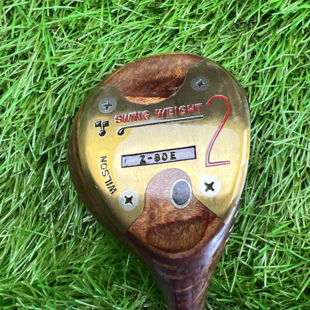 Vintage Wilson Z-80e 2 & 3 Wood RH True Temper Step Down Shaft Leather Grip