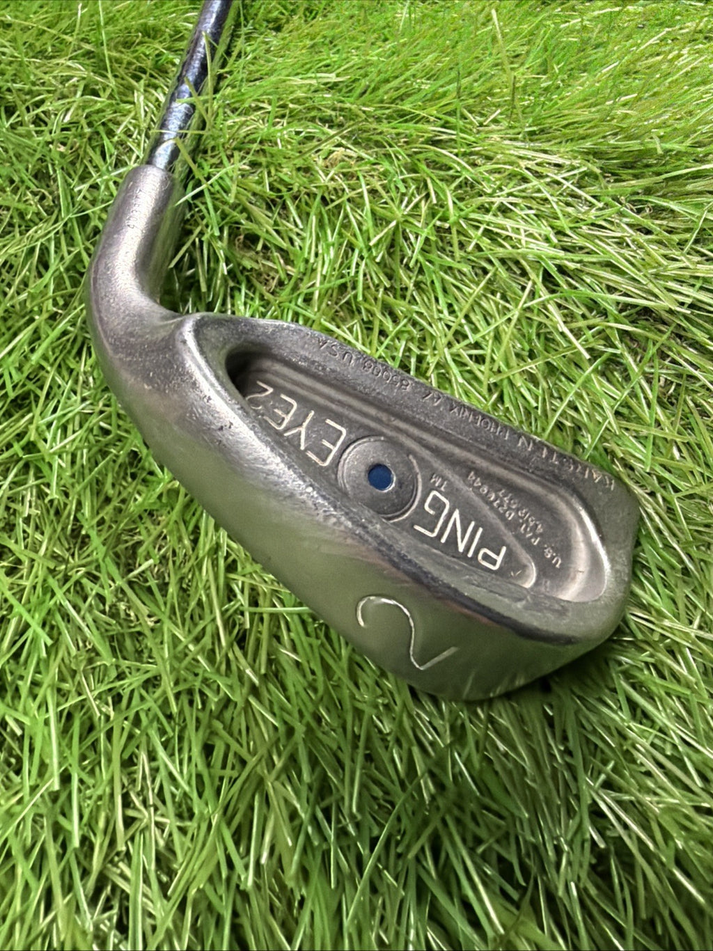Ping Eye 2 2 Iron Blue Dot RH Dyanmic Gold X100 Extra Stiff Flex Shaft 39.5"