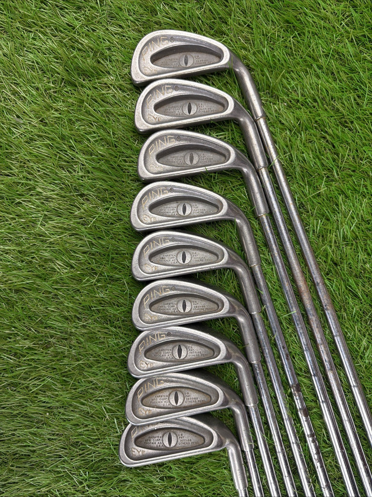 Ping Eye "Cat Eye" Iron Set (2-PW) Black Dot RH ZZ Lite Siff Flex Shafts