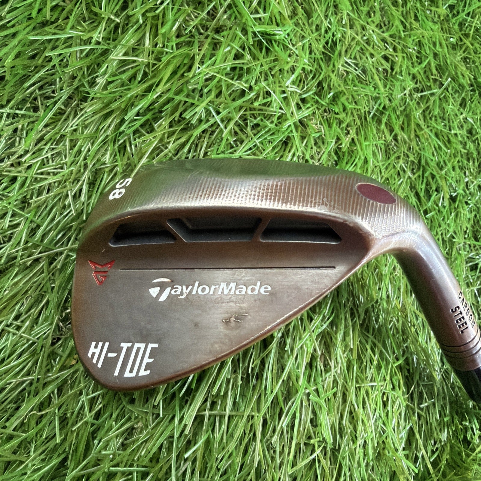 TaylorMade HI-TOE 58° Wedge Carbon Steel RH KBS HI-REV 2.0 115 Regular Flex 35"