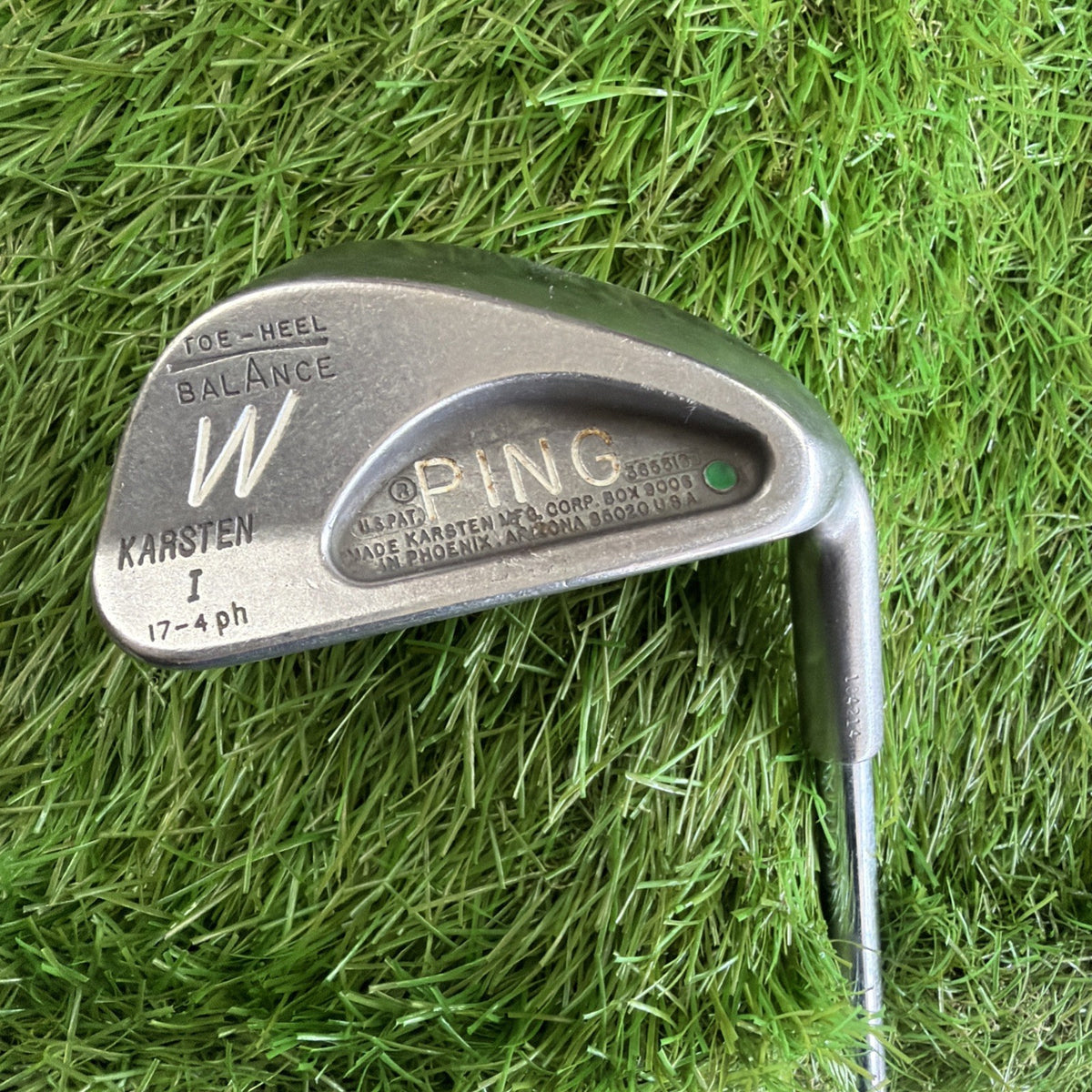 Ping Karsten I Pitching Wedge Green Dot RH Steel Shaft 35.5"