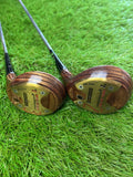 Vintage Wilson Z-80e 2 & 3 Wood RH True Temper Step Down Shaft Leather Grip