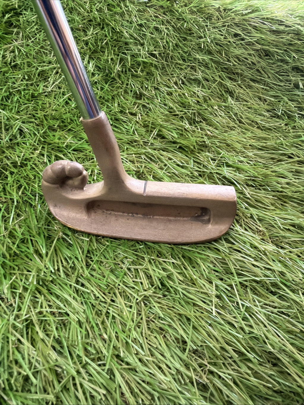 Vintage RAM Horned 650 Brass Putter RH True Temper Shaft 35.5"