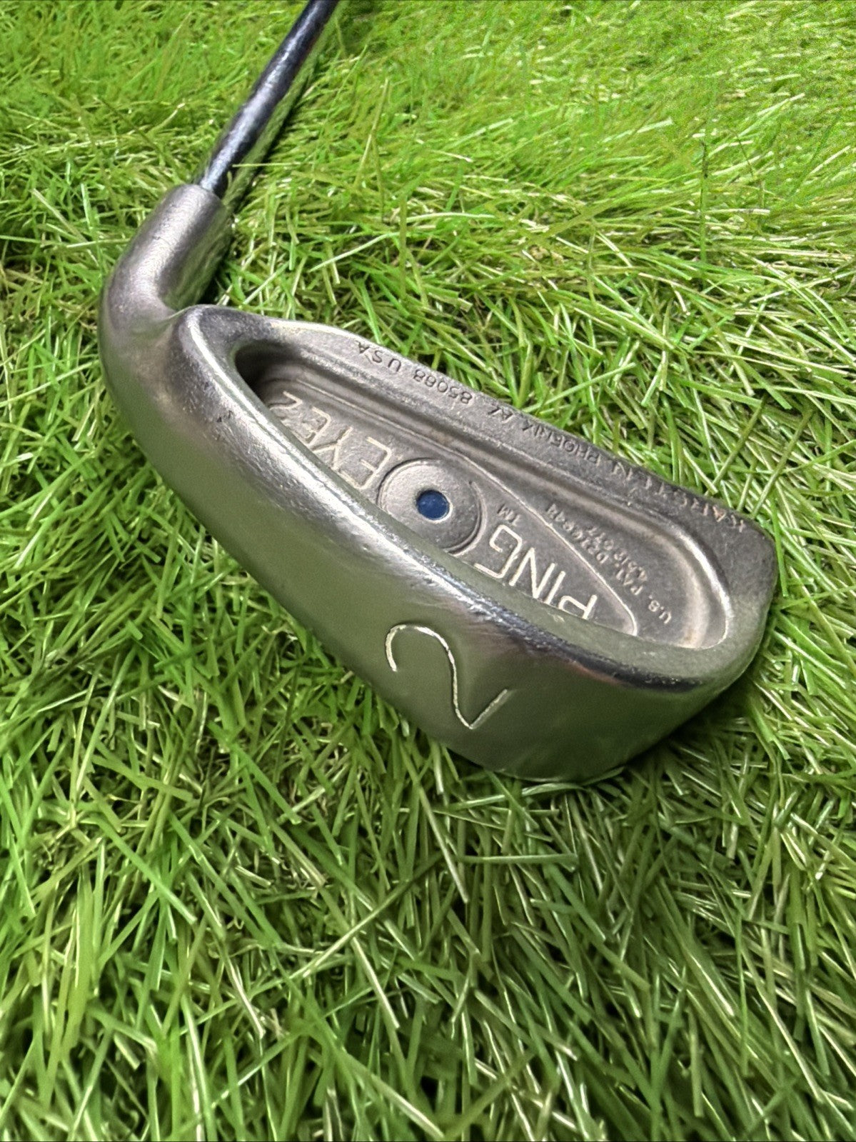 Ping Eye 2 2 Iron Blue Dot RH Dyanmic Gold X100 Extra Stiff Flex Shaft 39.5"