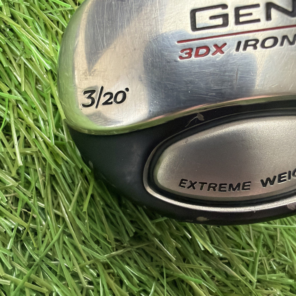 Nickent Genex 3DX Ironwood 20° 3 Hybrid RH Speed Rated 75 Regular Flex Shaft 40"
