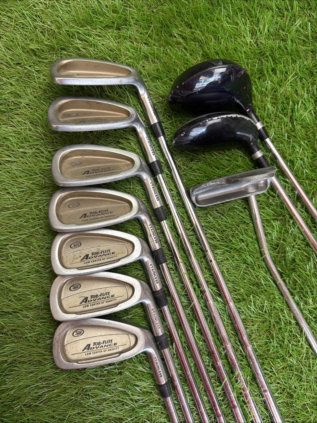 Top Flight Advance Golf Set (5i-9i, PW, SW, 5w, 4H, Putter) RH Medium Flex