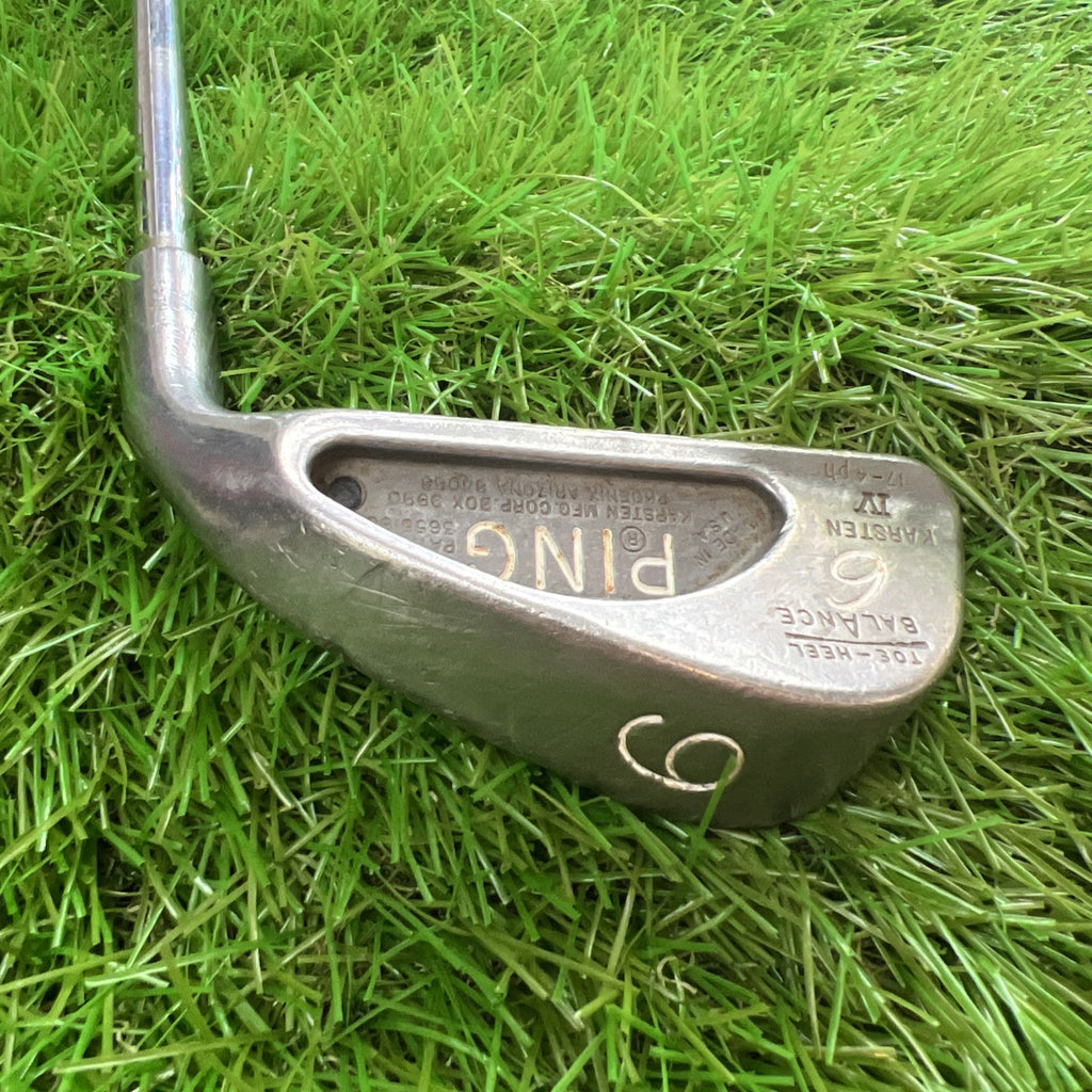 Vintage Ping Karsten IV 6 Iron Black Dot RH Steel Shaft 37"