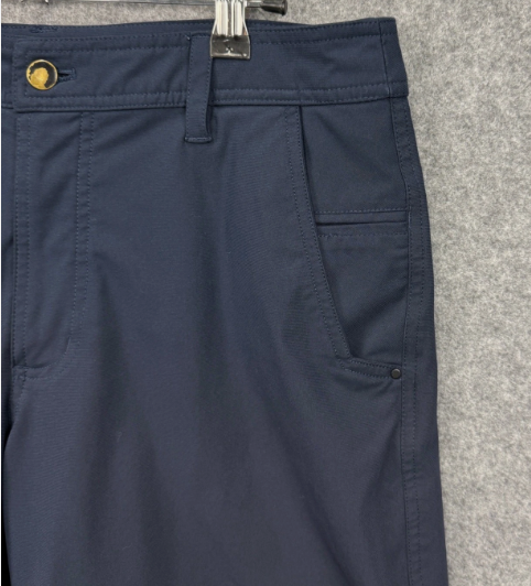 Lululemon Mens Commission Shorts Navy Blue Golf Chino 9 Inch Inseam Size 34