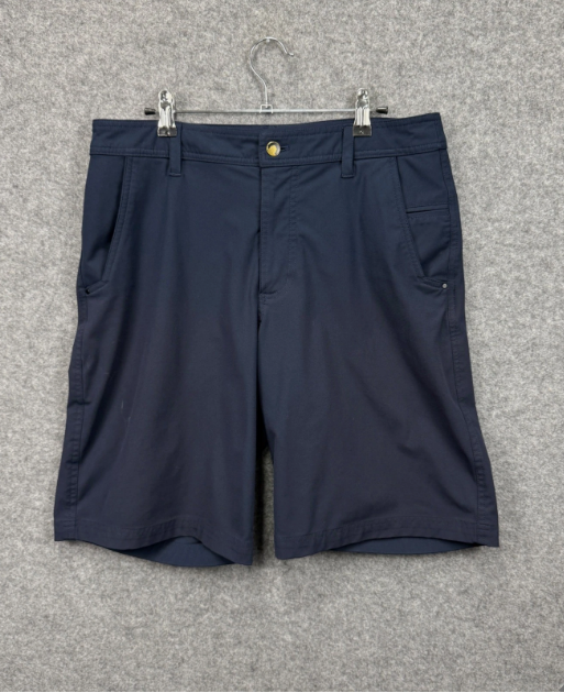 Lululemon Mens Commission Shorts Navy Blue Golf Chino 9 Inch Inseam Size 34