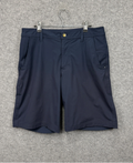 Lululemon Mens Commission Shorts Navy Blue Golf Chino 9 Inch Inseam Size 34