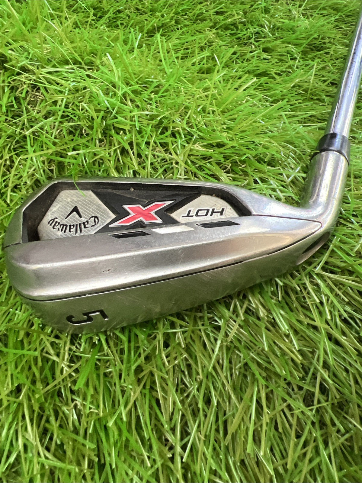 Callaway X Hot 5 Iron LH True Temper Speed Step 85 Stiff Flex Shaft 38.5"