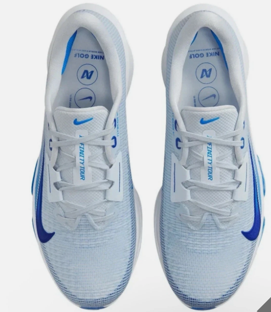 Nike Air Zoom Infinity Tour Next% 2 Spiked Golf Shoes Blue Size 9.5 Wide