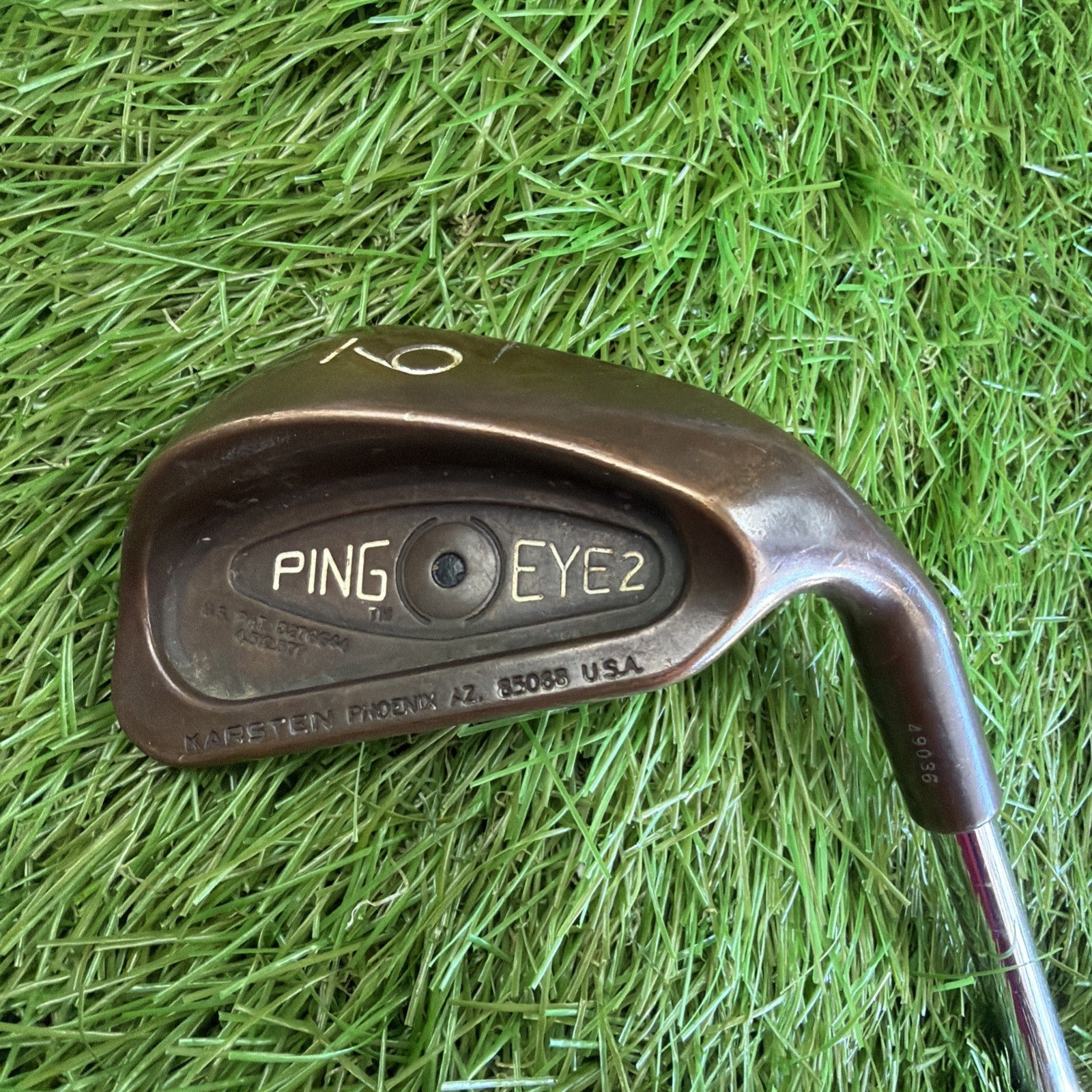 Ping Eye2 Beryllium 9 Iron Black Dot RH Micro Taper Stiff Flex Shaft 36"