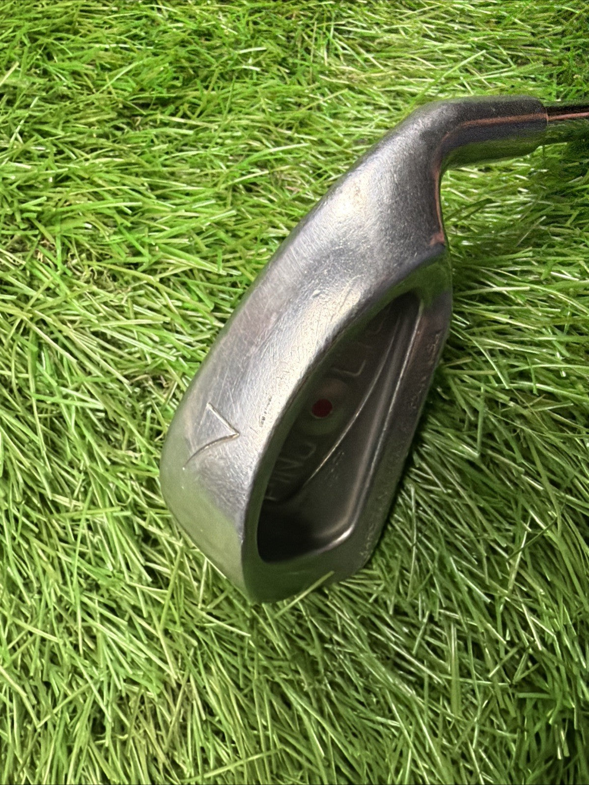 Vintage Ping Eye 2 7 Iron Orange Dot RH Dynamic Gold S300 Stiff Flex 37.5"