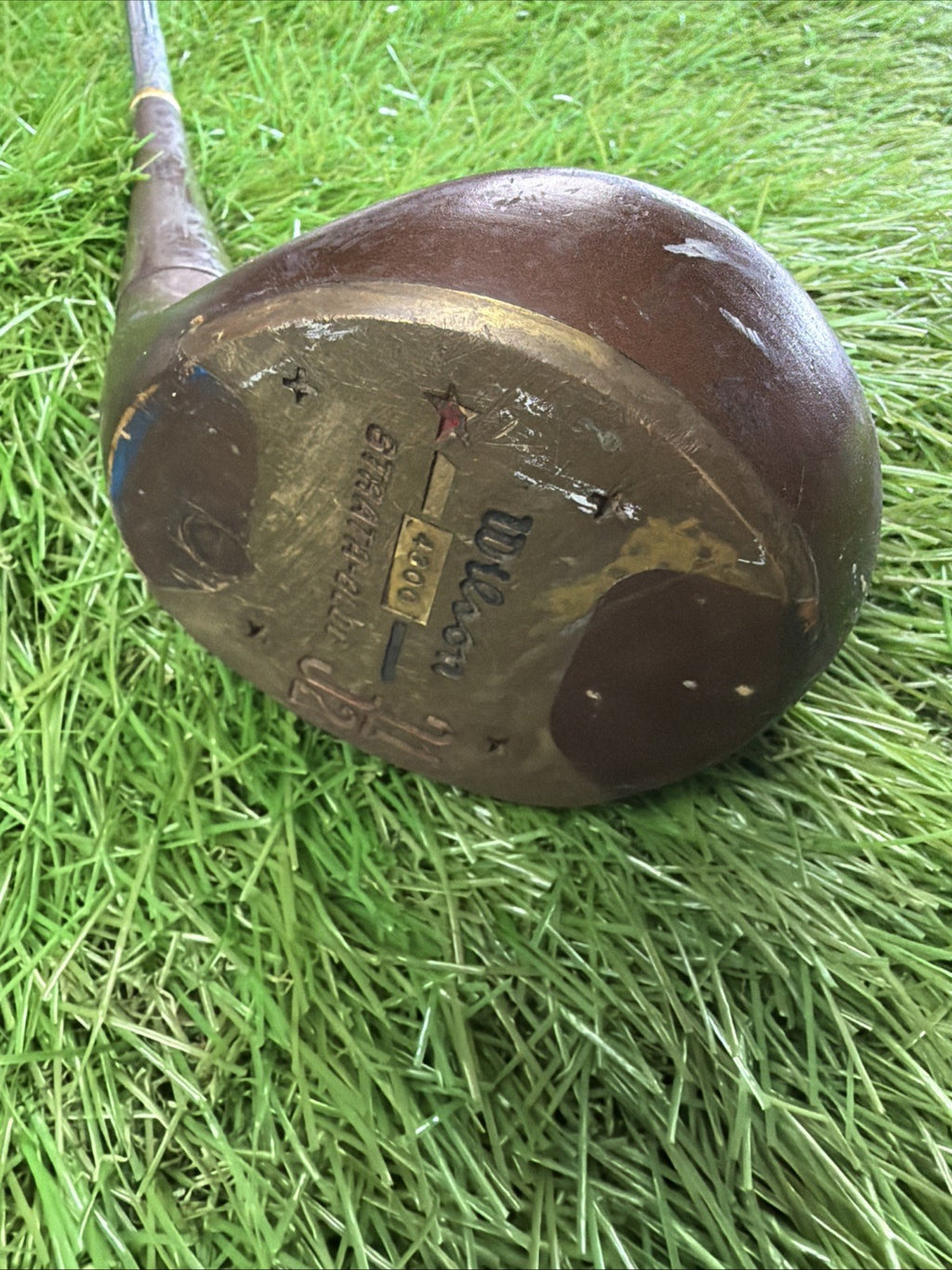 Vintage Wilson Strata Bloc 3.5 Wood RH Steel Shaft Reg Flex 42.5" Leather Grip