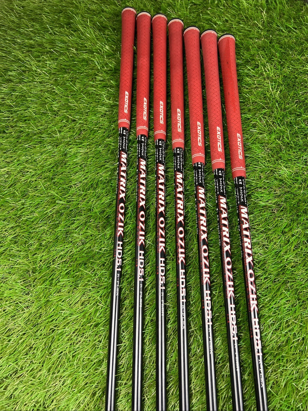 Exotics XCG6 Iron Set (3-PW NO 7 Iron) RH Matrix Ozik 5.1 Regular Flex Shafts