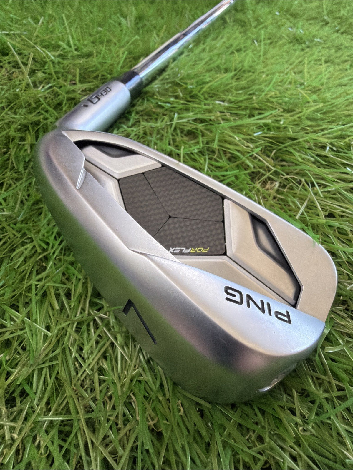 Ping G430 7 Iron Black Dot RH A.W.T. 2.0 Stiff Flex Shaft 37"