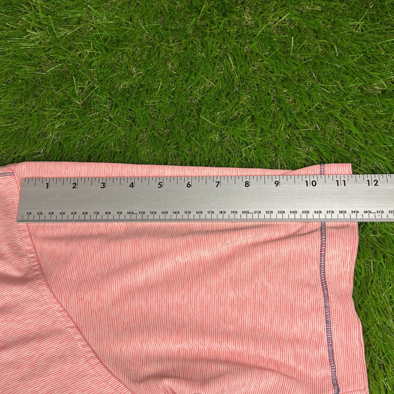 FootJoy Golf Polo XL Pink/White Stripped Pattern