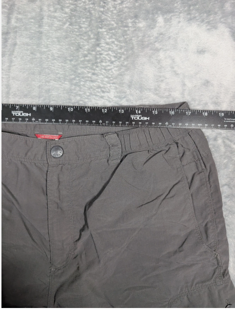 The North Face Shorts Mens Large Gray 9 Inch Inseam Cargo Elastic Waist Hiking