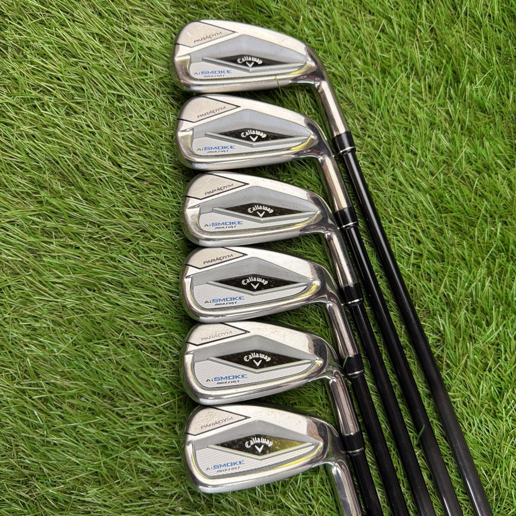 Callaway Paradym AiSmoke Max Fast Iron Set (5-PW) Tensei 40 R2 Senior Flex