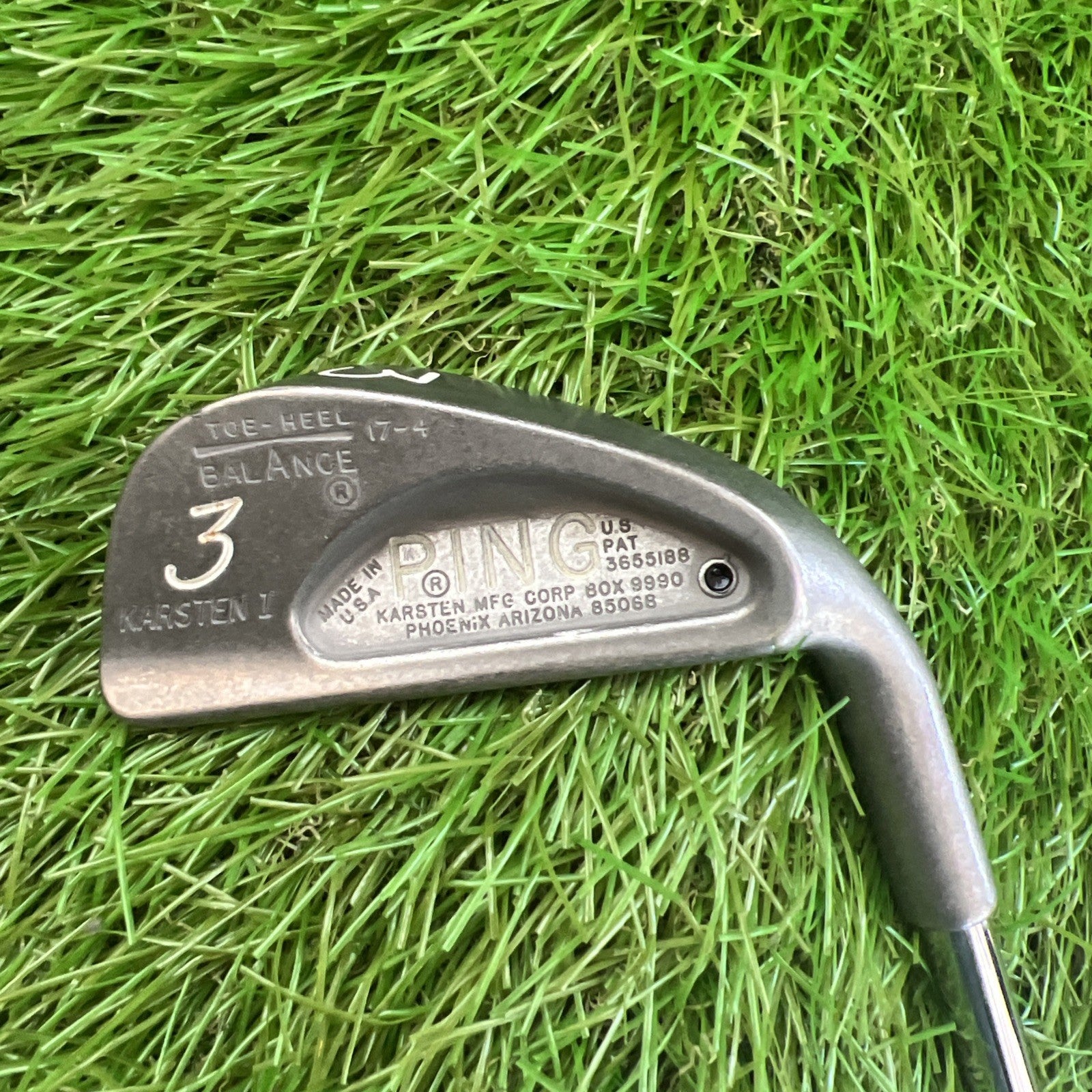 Vintage Ping Karsten I 3 Iron Black Dot RH ZZ Lite Stiff Flex 39" (Pristine)