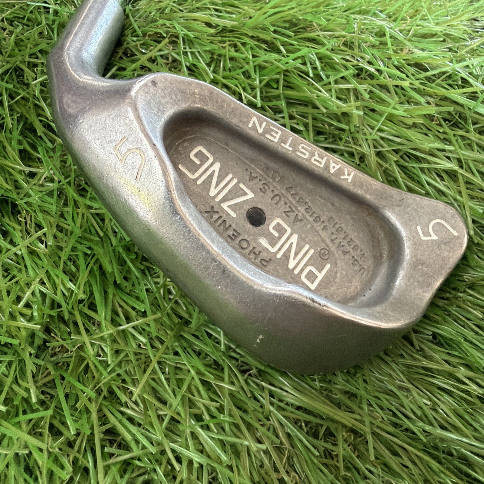 Vintage Ping Zing 5 Iron Black Dot RH Ping KT-M Stiff Flex Shaft 38"
