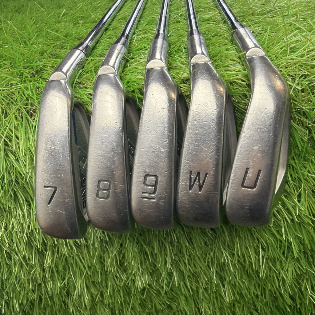Ping i Series E-1 Iron Set 7-U Wedge Green Dot RH CFS Distance Reg Flex