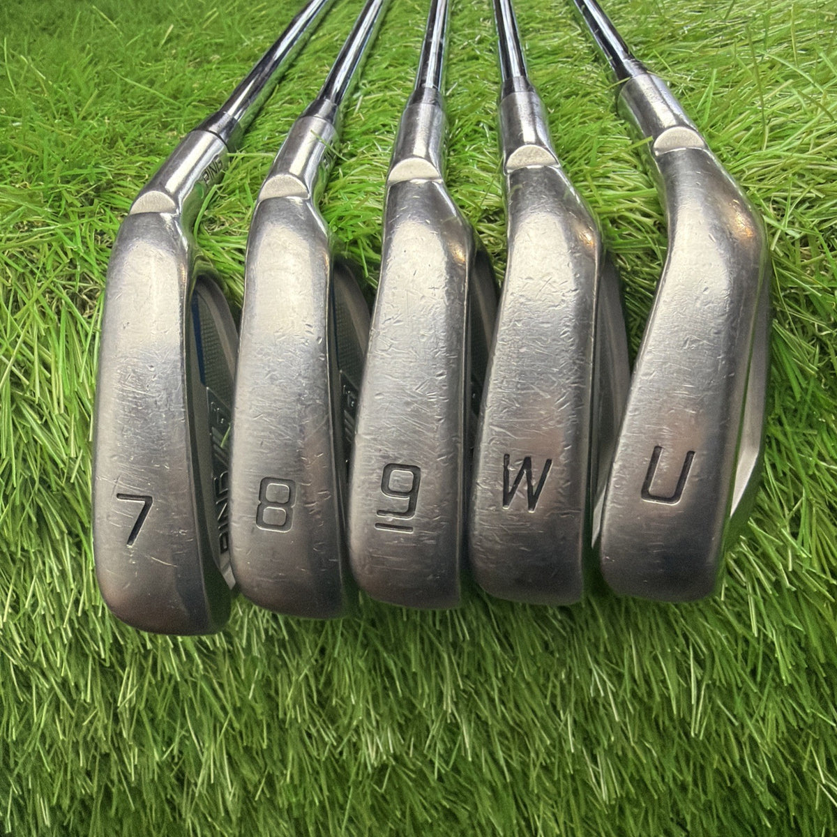 Ping i Series E-1 Iron Set 7-U Wedge Green Dot RH CFS Distance Reg Flex