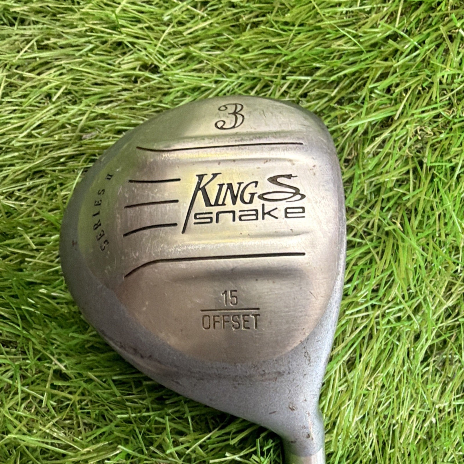 King Snake 15° 3 Wood Series II Offset RH Apollo Spectre Stiff Flex Shaft 42.5"