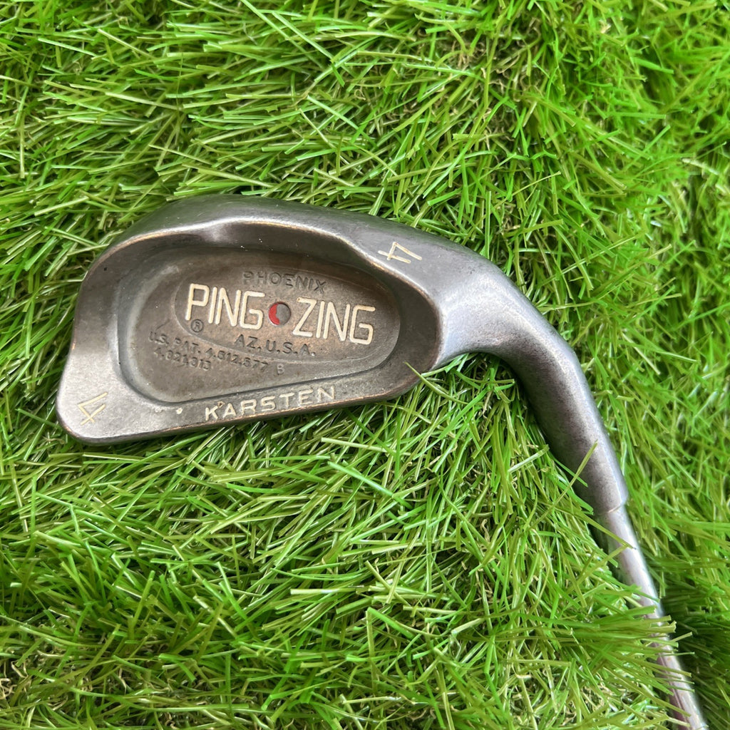 Ping Zing 4 Iron Orange Dot RH KT-M Stiff Flex Shaft 38.5"