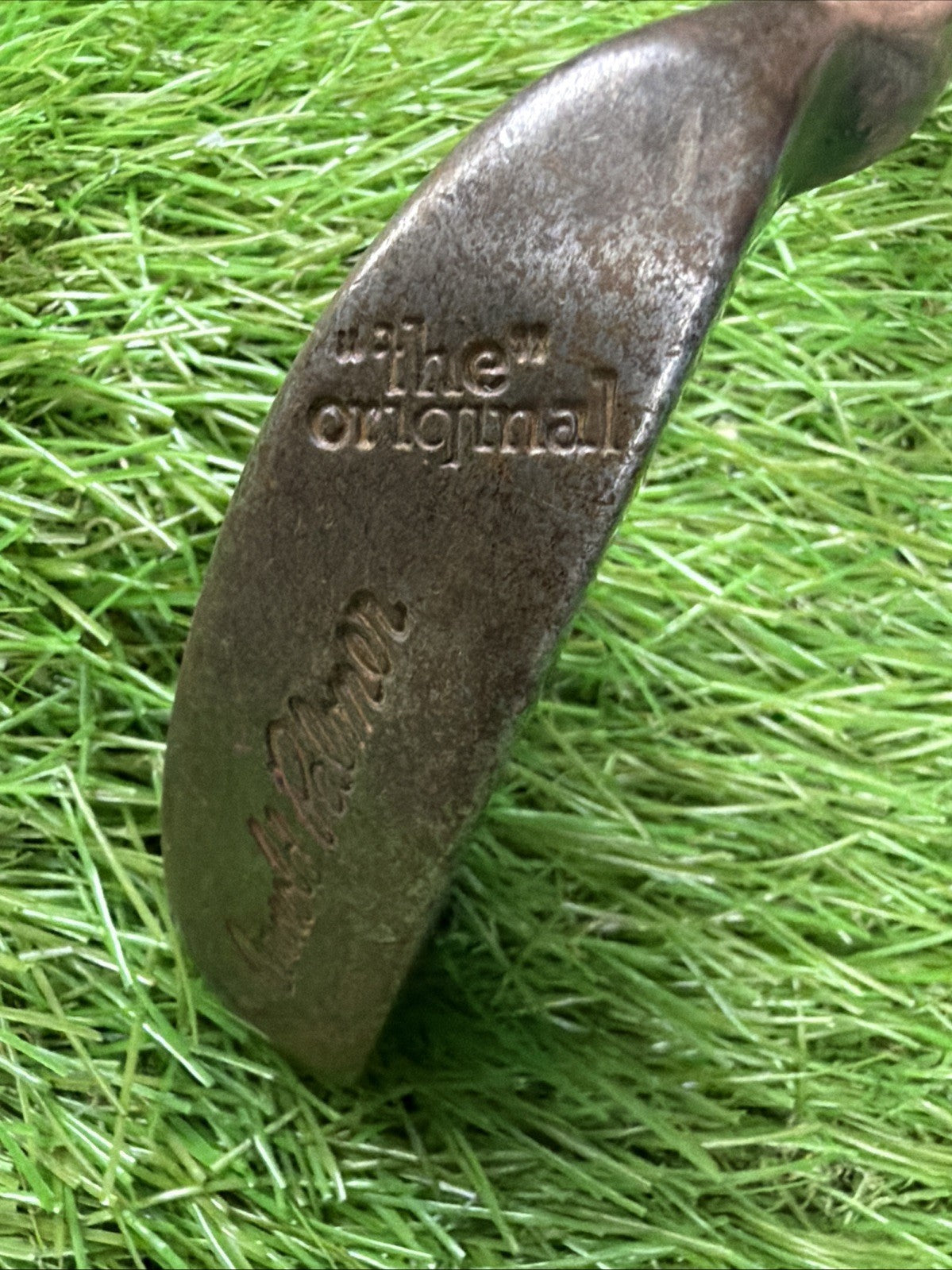 Vintage Arnold Palmer "The Original" Putter LH Steel Shaft Leather Grip 33"