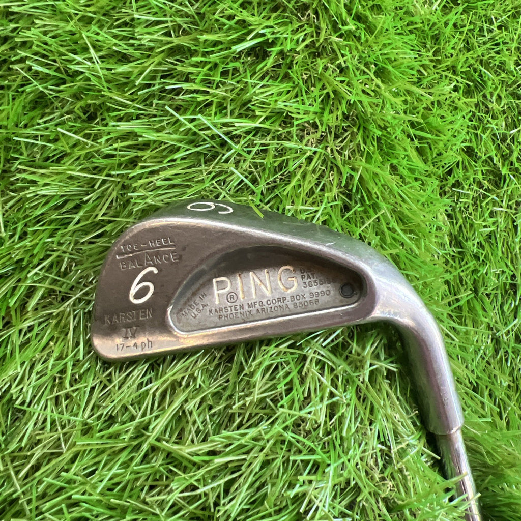 Vintage Ping Karsten IV 6 Iron Black Dot RH Steel Shaft 37"