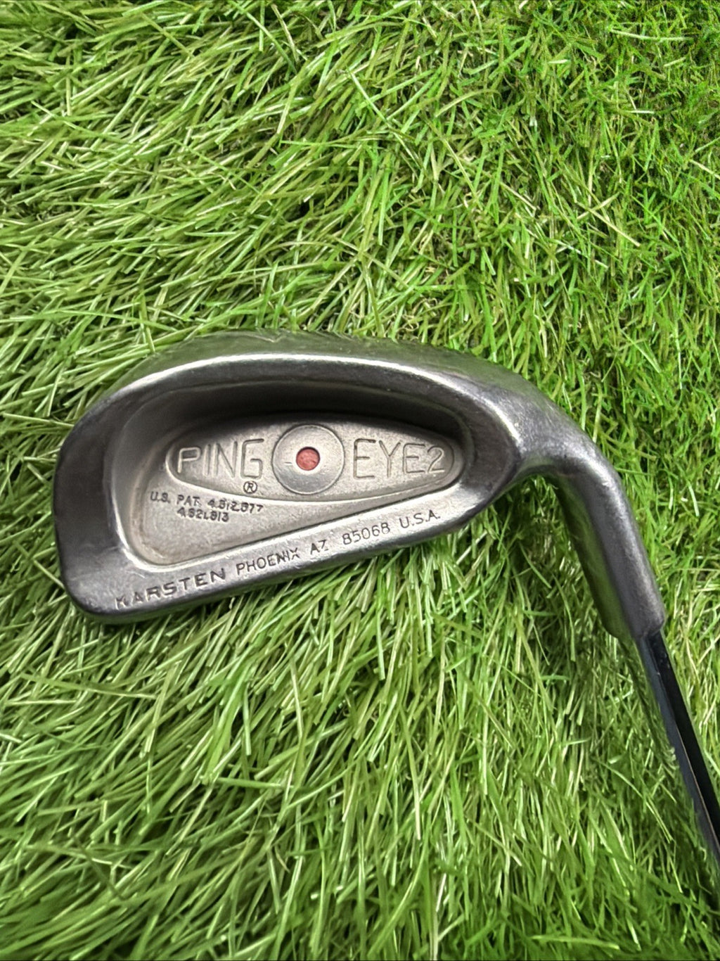 Vintage Ping Eye 2 7 Iron Orange Dot RH Dynamic Gold S300 Stiff Flex 37.5"