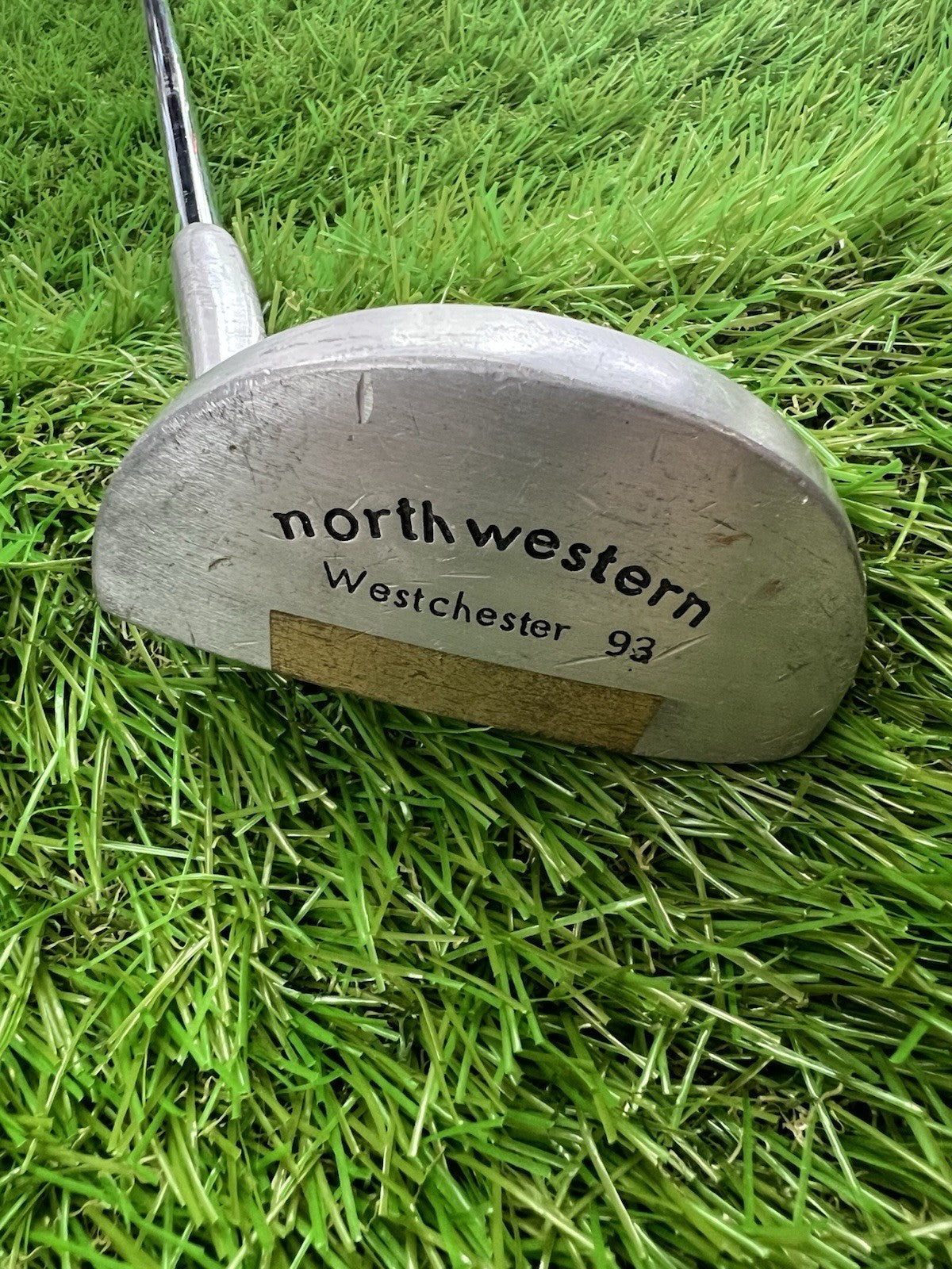 Vintage Northwestern Westchester 93 Mallet Putter RH Leather Grip 35"