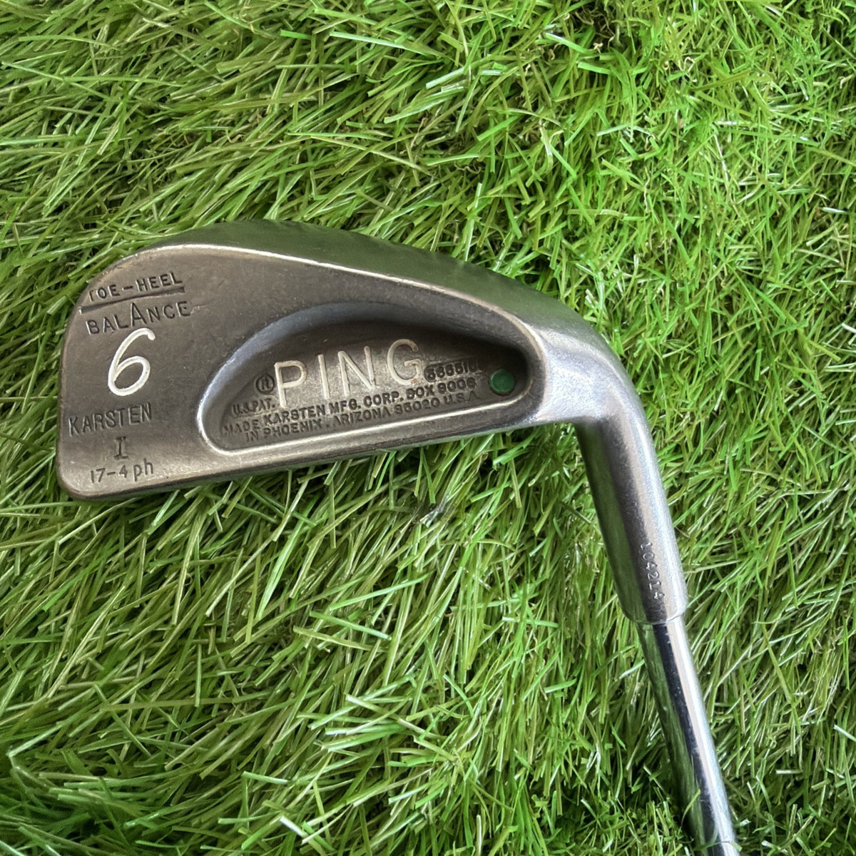 Ping Karsten I 6 Iron Green Dot RH Steel Shaft 37"