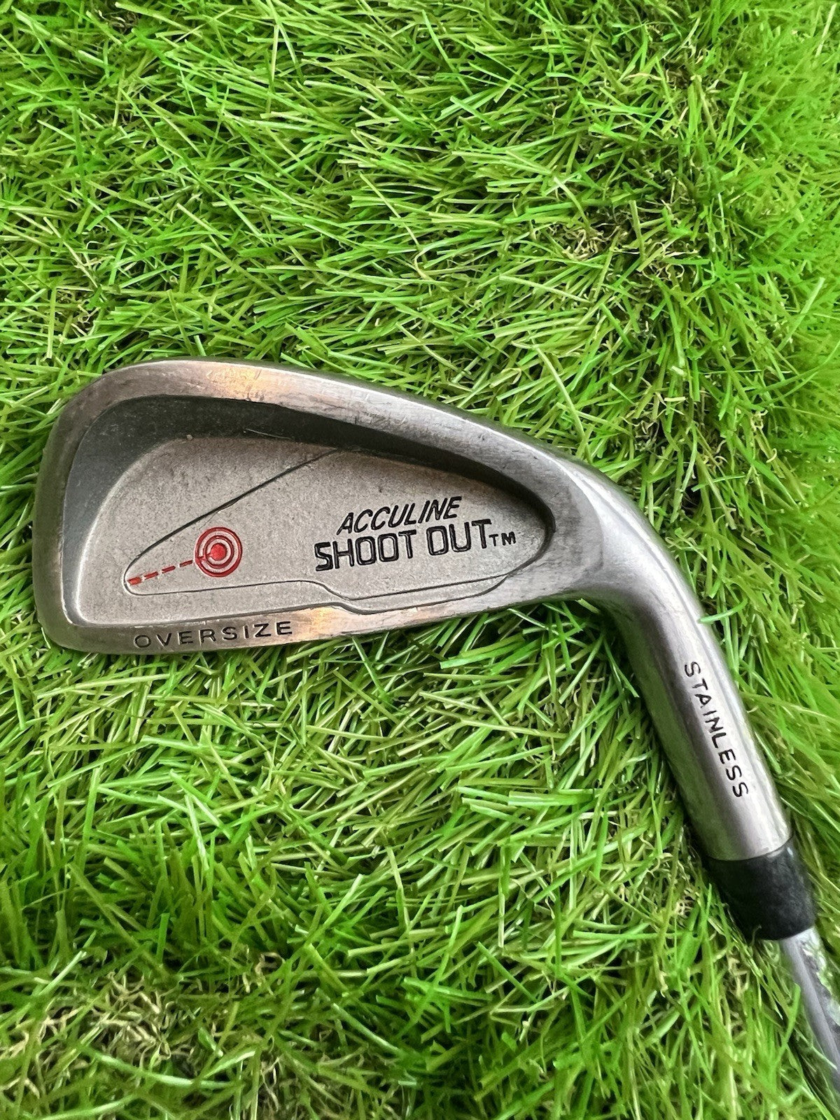 Acculine Shoot Out 1 Iron Oversize RH Firm Flex Steel Shaft 40"